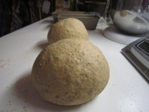 Two dough balls will be two loaves