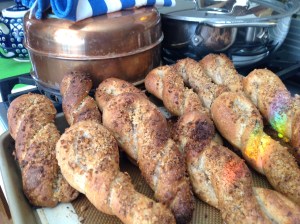 Oatmeal Twists with rainbow