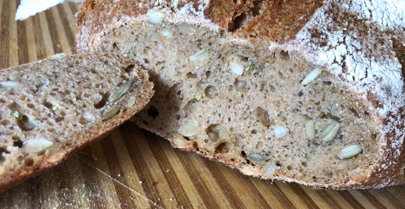 Can't see it but you smell the rosemary and the lemon zest.